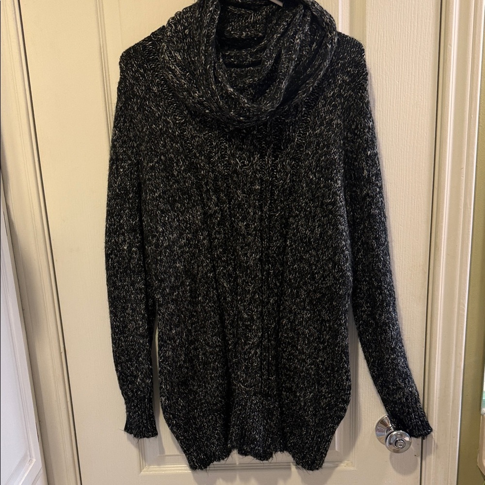 St. John's Bay Black Cowl Neck Sweater